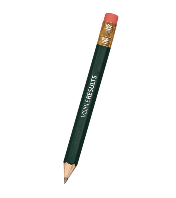 Hex Golf Pencil with Eraser