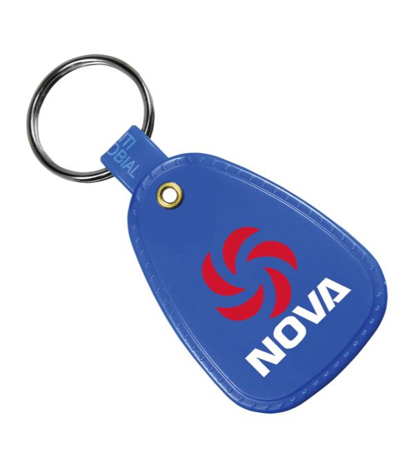 Antimicrobial Western Saddle Key Tag-Full Color Imprint