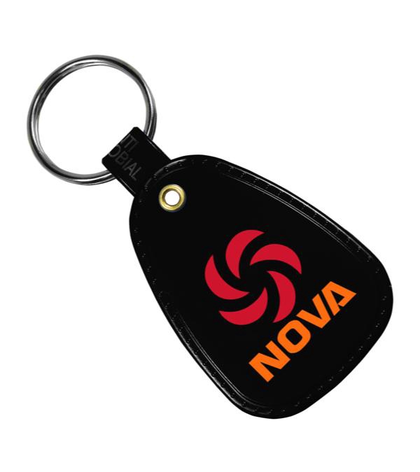 Antimicrobial Western Saddle Key Tag-Full Color Imprint