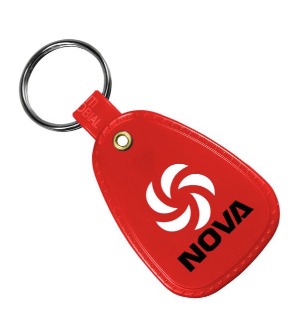 Antimicrobial Western Saddle Key Tag-Full Color Imprint