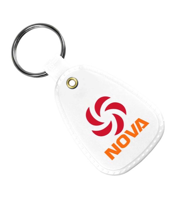 Antimicrobial Western Saddle Key Tag-Full Color Imprint