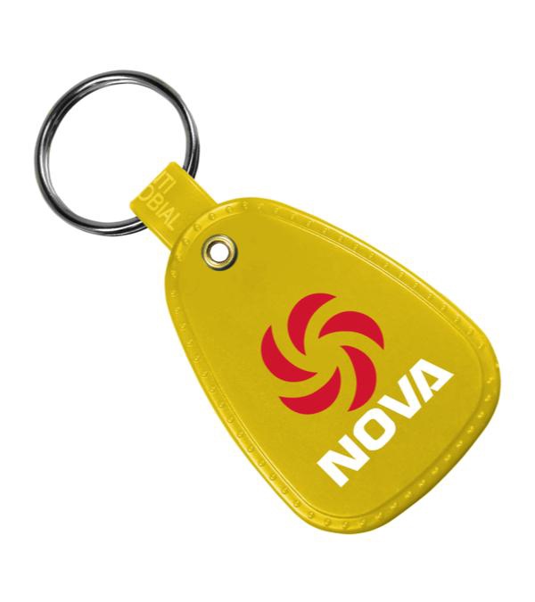Antimicrobial Western Saddle Key Tag-Full Color Imprint