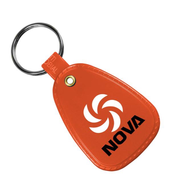 Antimicrobial Western Saddle Key Tag-Full Color Imprint