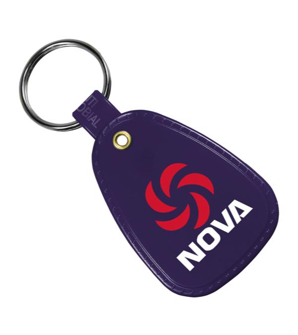 Antimicrobial Western Saddle Key Tag-Full Color Imprint