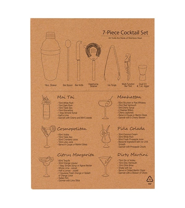 Brandy 7 Piece Cocktail Set
