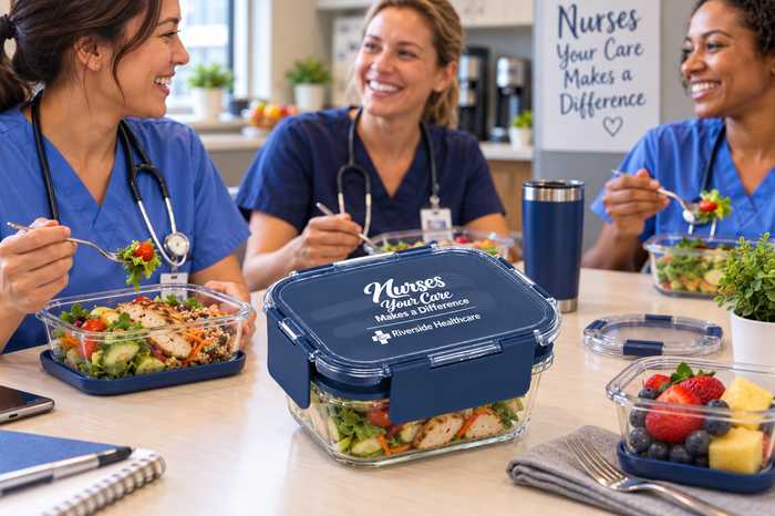 Nurses Glass Bento Box with Personalization