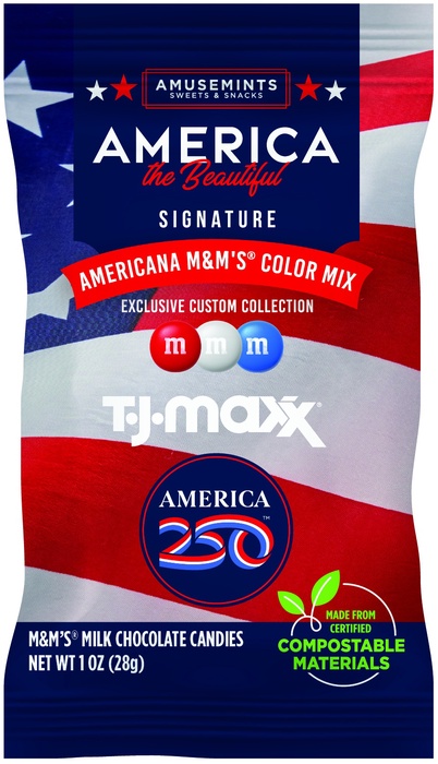 1 oz. ECO-Digibag Compostable & Full Color, America 250 M&M'S