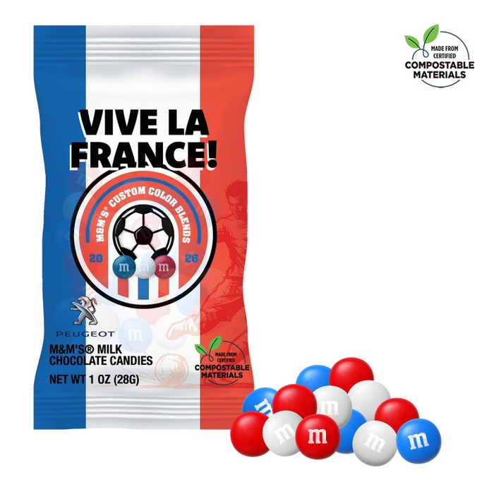 Soccer M&M'S 1oz ECO-Digibag