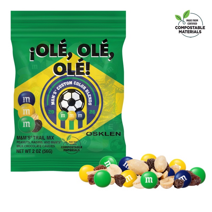 Soccer M&M'S Trail Mix 2oz ECO-Digibag