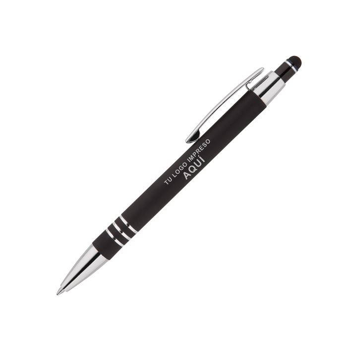 Bolígrafo Celena con puntero táctil y acabado Soft Touch