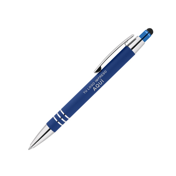 Bolígrafo Celena con puntero táctil y acabado Soft Touch