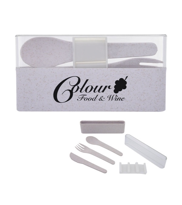 On The Go Wheat Utensil Set