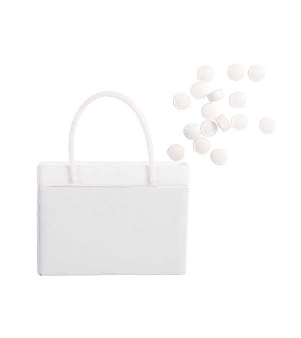 White Shopping Bag Mint Tin