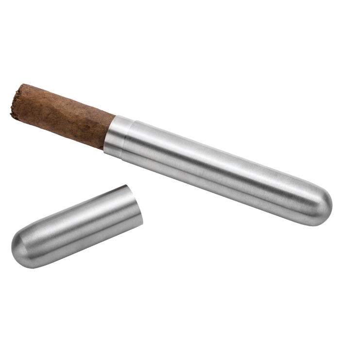 Robusto Stainless Steel Cigar Tube