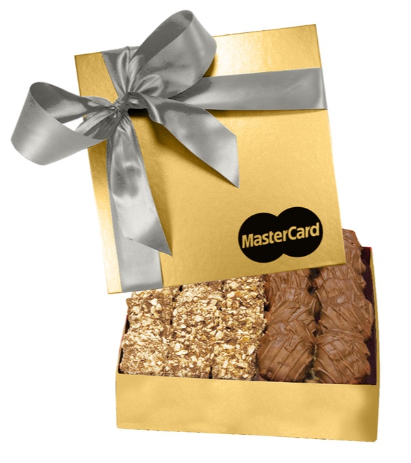 The Chairman Gold Gift Box - Almond Butter Crunch & Cashew Caramel Turtles