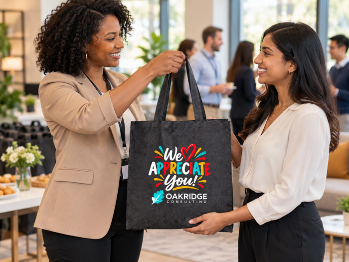 We Appreciate You! Recycled Cotton Tote Bag – Full Color