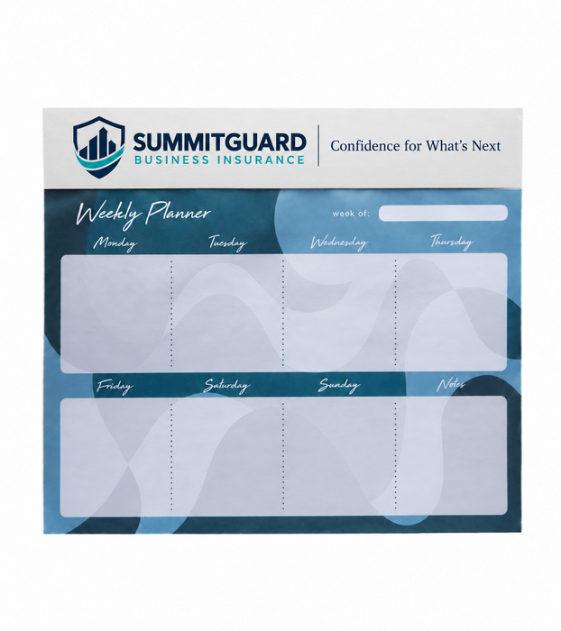 Plan With Confidence Weekly Paper Desk Mousepad 24 Page