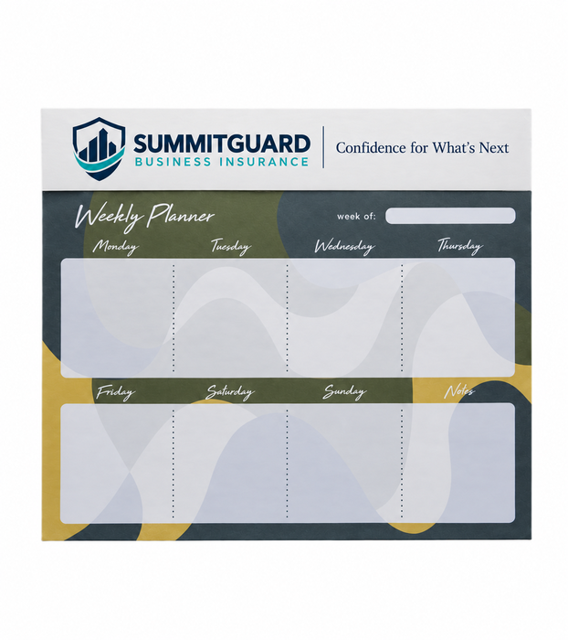 Plan With Confidence Weekly Paper Desk Mousepad 24 Page