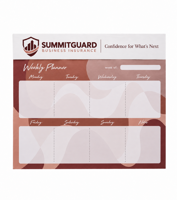 Plan With Confidence Weekly Paper Desk Mousepad 24 Page