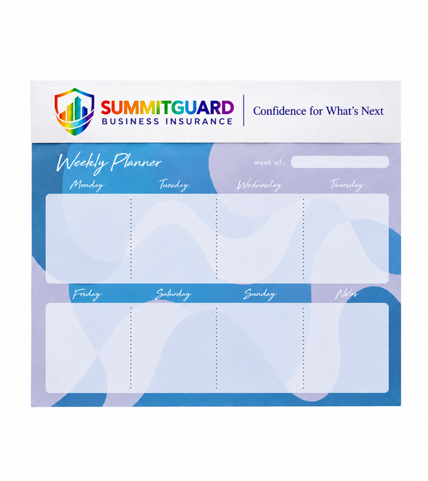 Plan With Confidence Weekly Paper Desk Mousepad 24 Page
