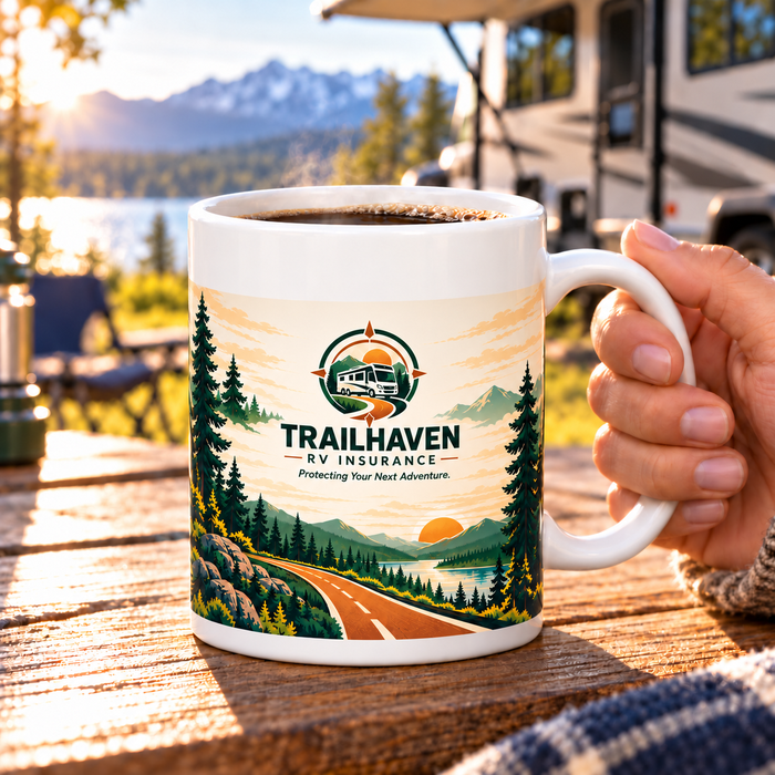Happy Trails 11 oz. Custom Ceramic Mug