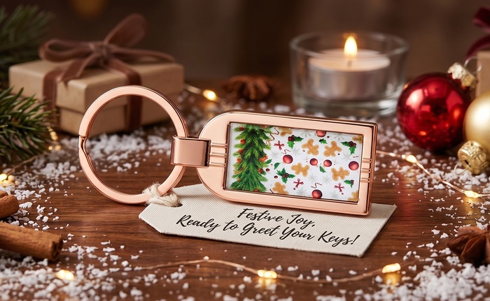 Chelsea Festive Copper Keyring