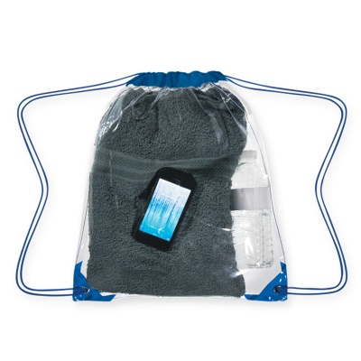 Clear Drawstring Backpack with Personalization