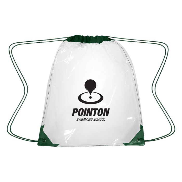 Clear Drawstring Backpack with Personalization