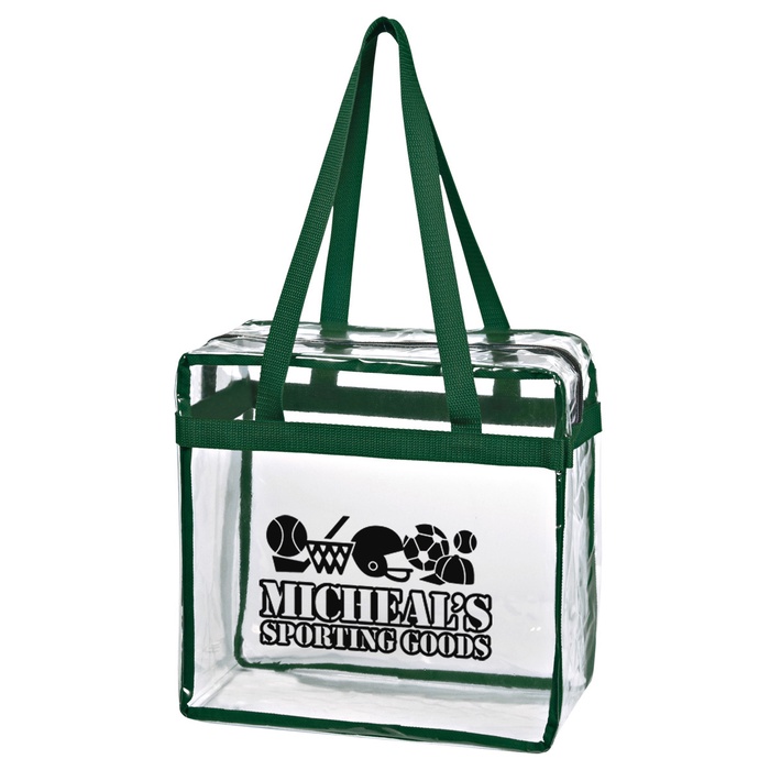 Personalized Clear Totes with Zipper