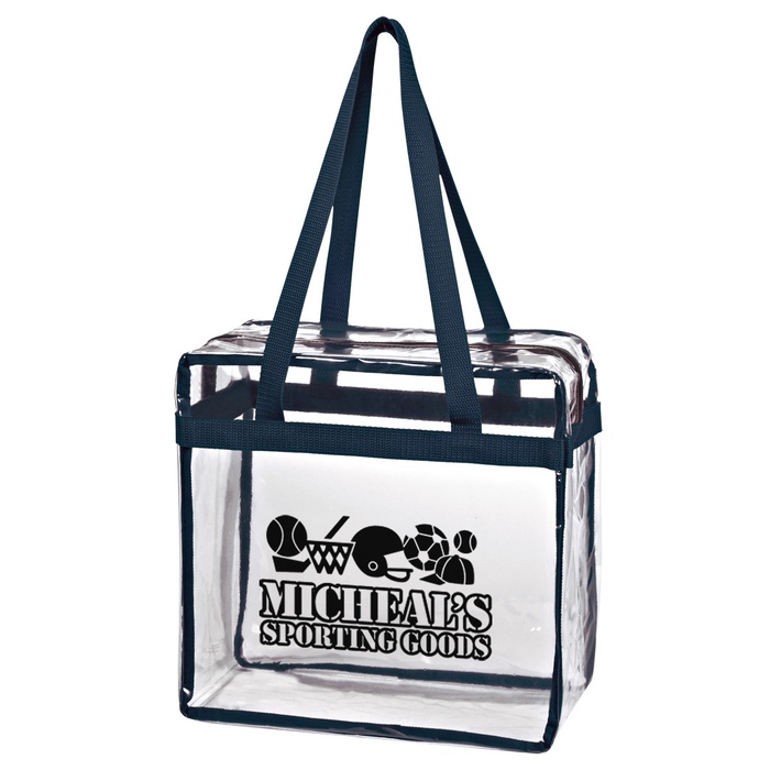 Personalized Clear Totes with Zipper