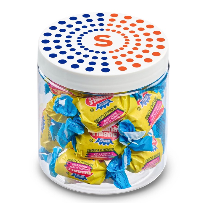 8 oz Jar of Individually Wrapped Bubble Gum