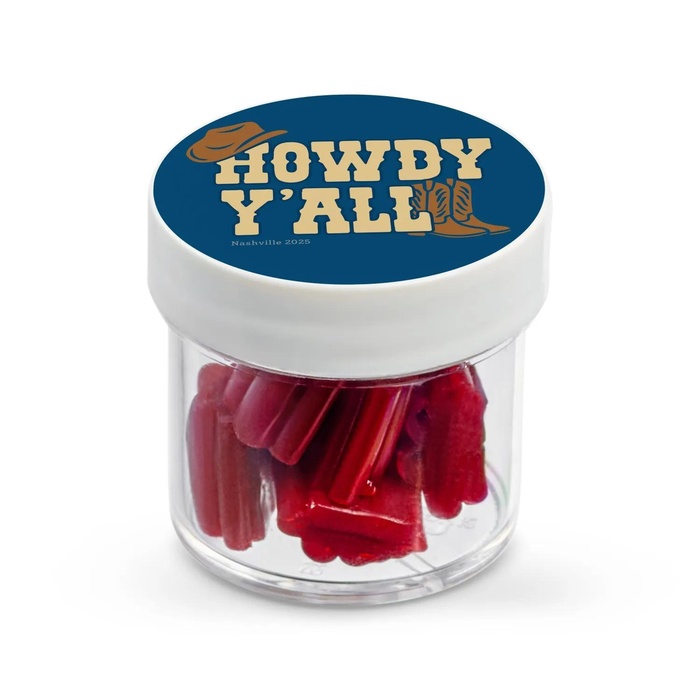 1 oz. Jar of mini Strawberry Licorice Bites