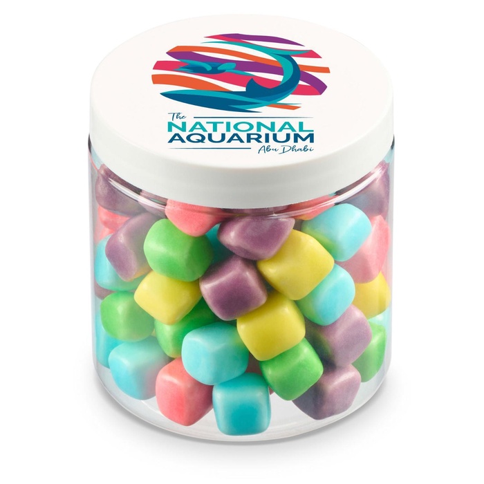 8 oz Jar of Mini Candy Covered Marshmallows