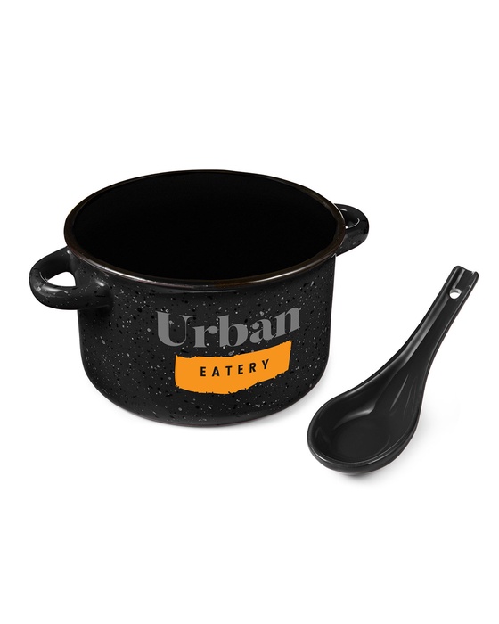 Campfire 20 oz. Ceramic Soup Bowl With Spoon