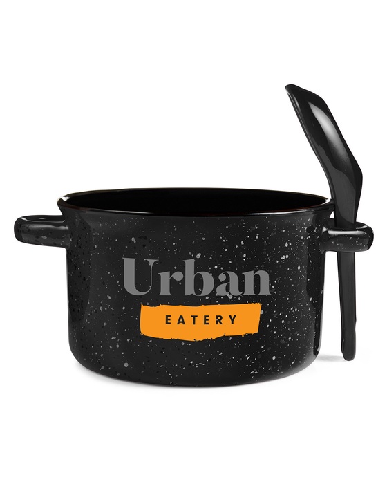 Campfire 20 oz. Ceramic Soup Bowl With Spoon