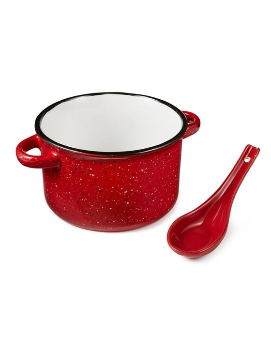 Campfire 20 oz. Ceramic Soup Bowl With Spoon