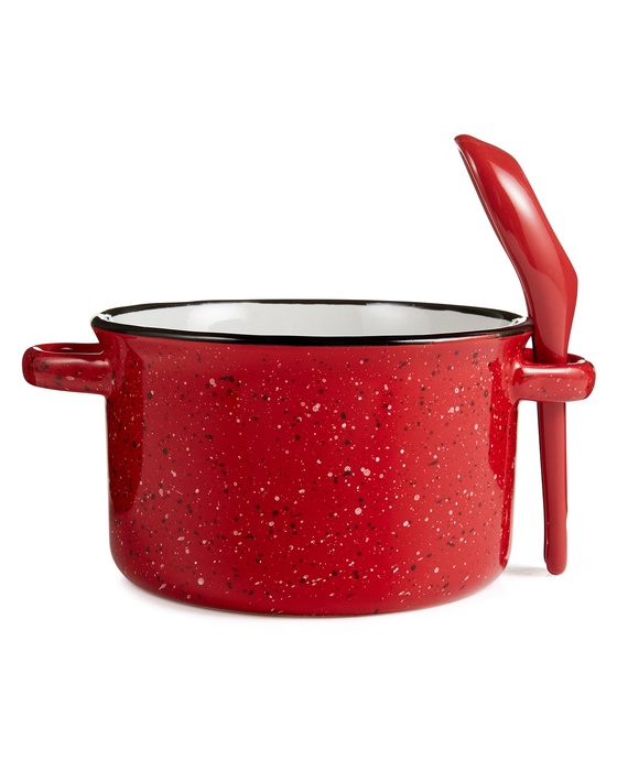 Campfire 20 oz. Ceramic Soup Bowl With Spoon