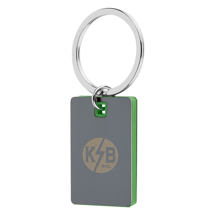 Color Block Promotional Mirror Key Tags