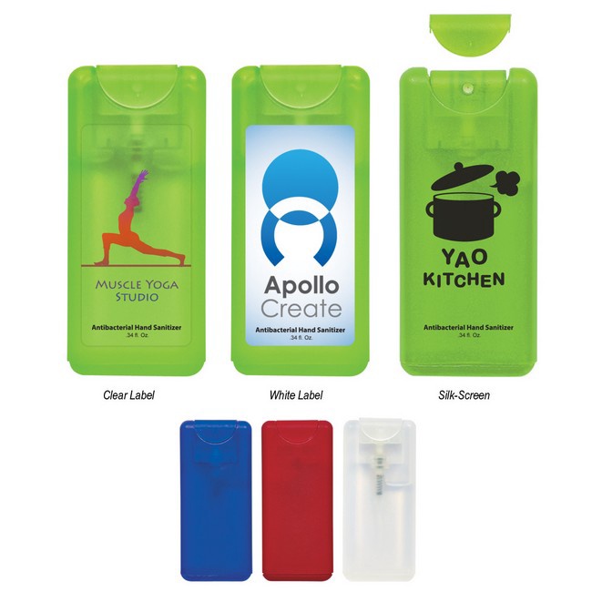 Compact Personalized Hand Sanitizer Spray - .34 oz.