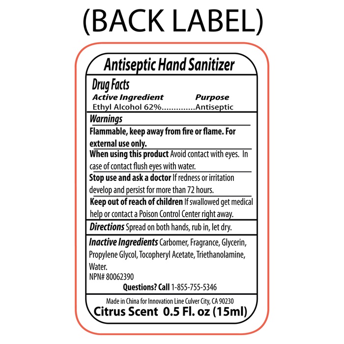 Compact Hand Sanitizer Squeeze Bottle - .5 oz.