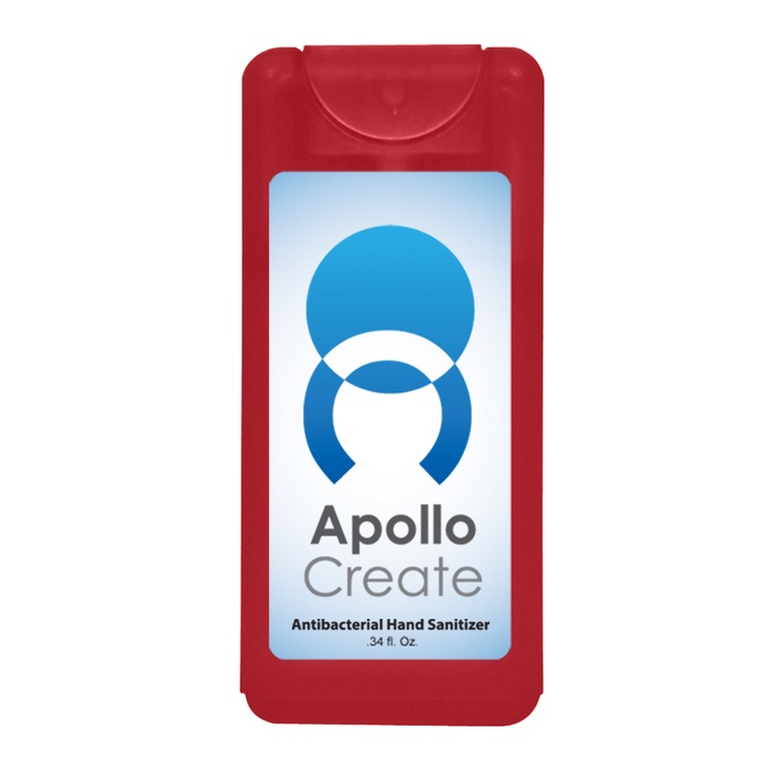 Compact Personalized Hand Sanitizer Spray - .34 oz.