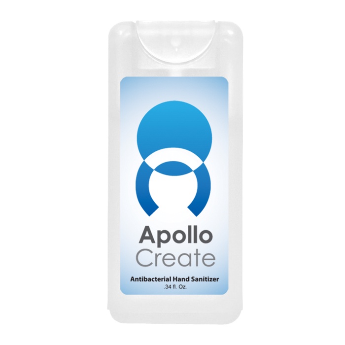 Compact Personalized Hand Sanitizer Spray - .34 oz.