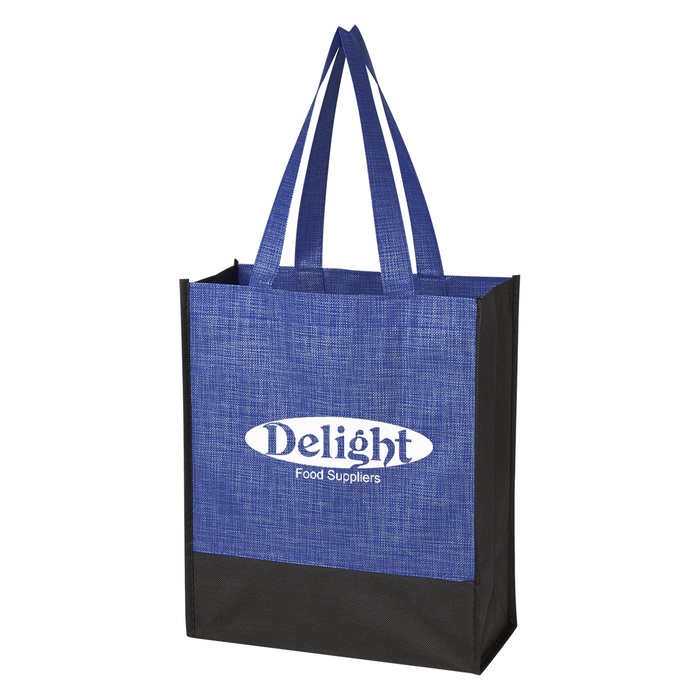 Crosshatch Mini Non-Woven Custom Tote Bags