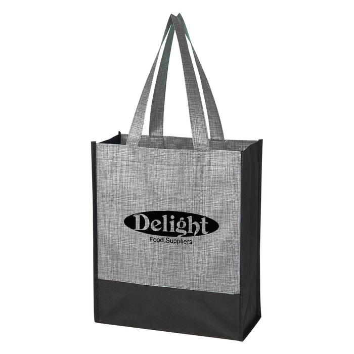 Crosshatch Mini Non-Woven Custom Tote Bags