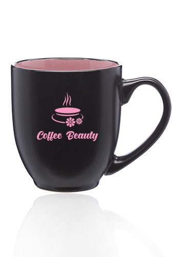 Custom 16 oz. Bistro Two-Tone Ceramic Mugs