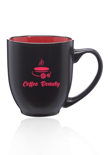 Custom 16 oz. Bistro Two-Tone Ceramic Mugs