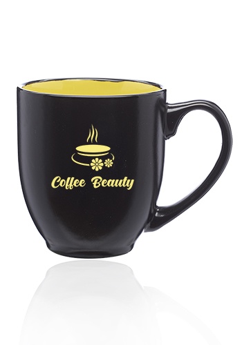 Custom 16 oz. Bistro Two-Tone Ceramic Mugs
