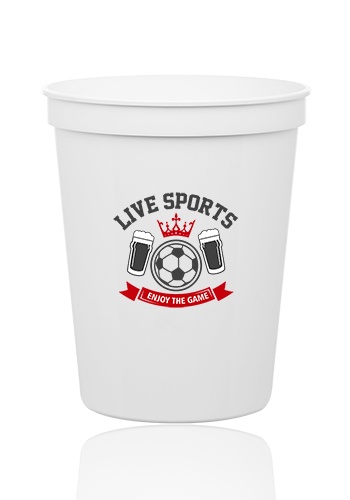 Custom 16 oz. Plastic Stadium Cups