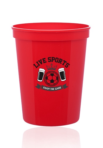 Custom 16 oz. Plastic Stadium Cups