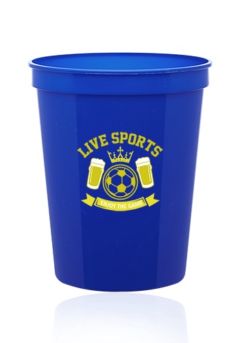Custom 16 oz. Plastic Stadium Cups
